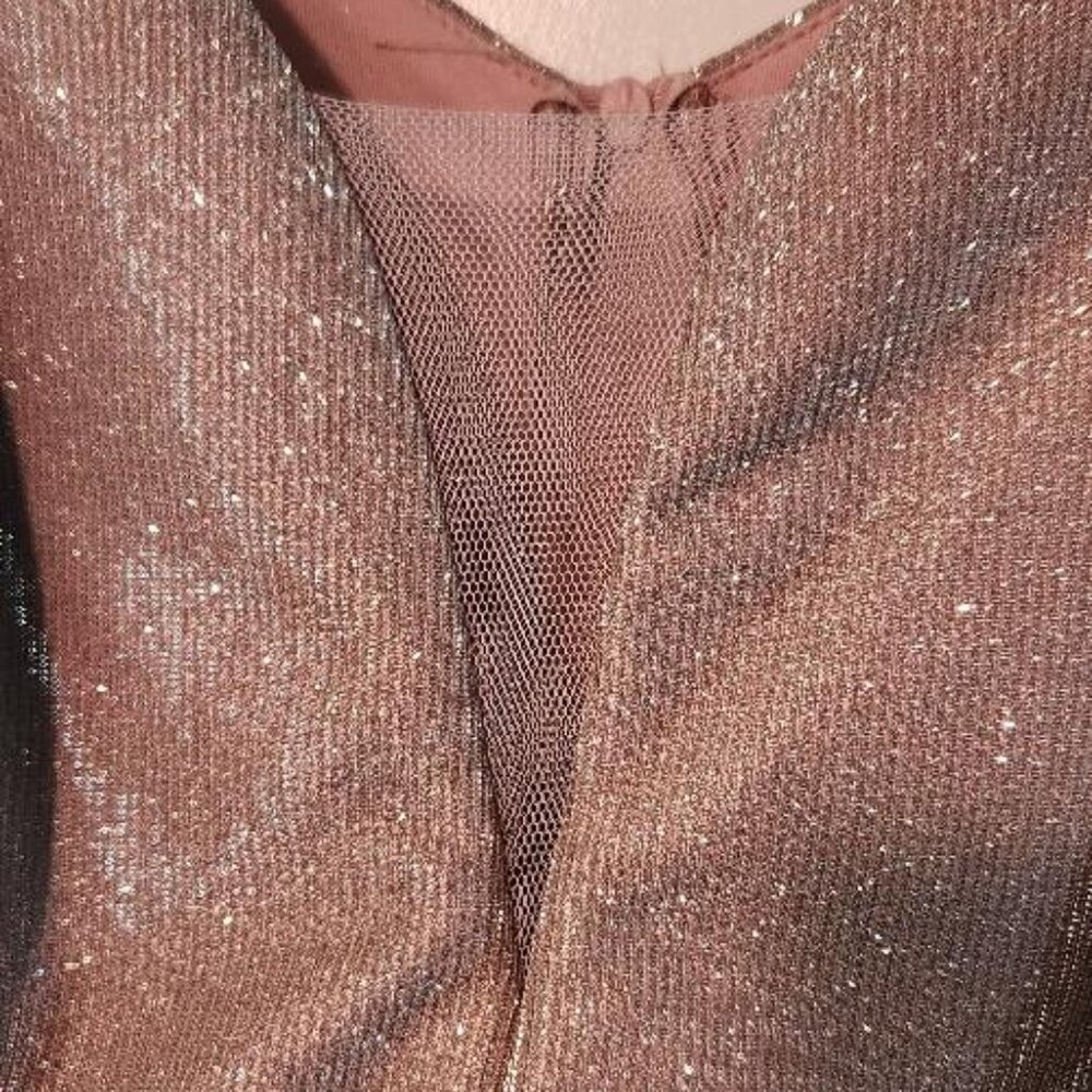 B. Darlin Rose/Pink Shimmer Dress - Picture 5 of 6